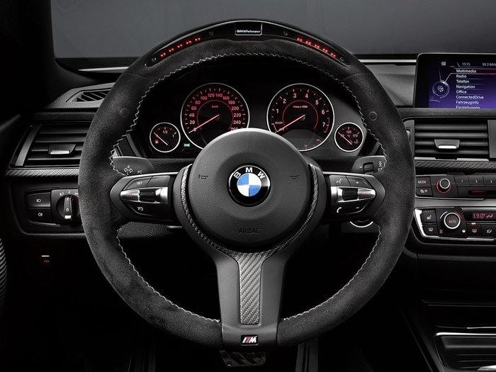 naaimachine Supermarkt teugels BMW M Performance stuurwiel II met display F2x, F3x - 32302230189