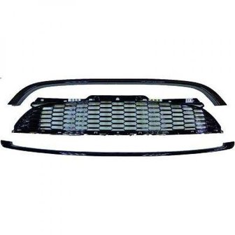 MINI Grill JCW-look hoogglans zwart (R55 R56 R57) 06-09