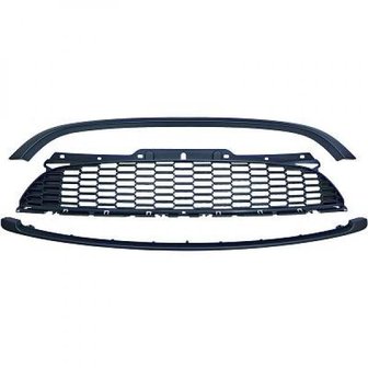 MINI Grill JCW-look mat zwart (R55 R56 R57) 10-13