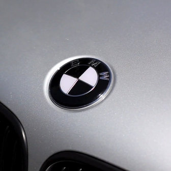 Stickerset motorkap embleem - glanszwart