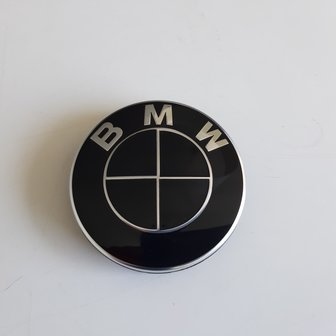 Stickerset motorkap embleem compleet - glanszwart