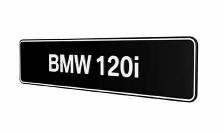 BMW 120i Showroomplaten