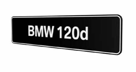BMW 120d Showroomplaten