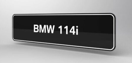BMW 114i Showroomplaten
