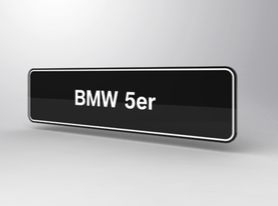 BMW 5er showroom platen