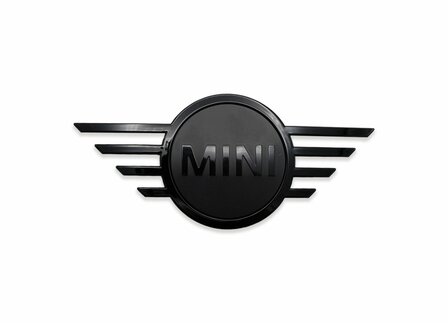 MINI Embleem voorzijde Piano Black (Countryman, U25)