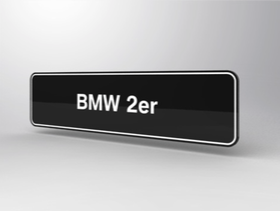BMW 2er Showroomplaten 