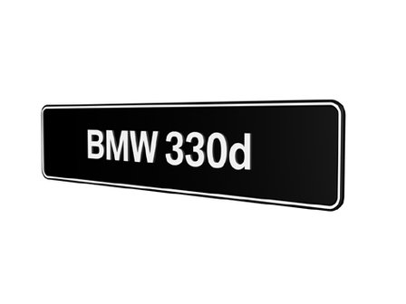 BMW 330d Showroomplaten