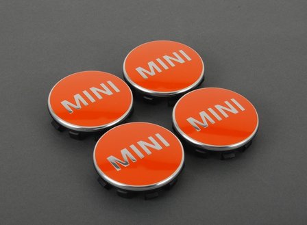 Set MINI Naafdoppen in kleur (F54 F55 F56 F57 F60)