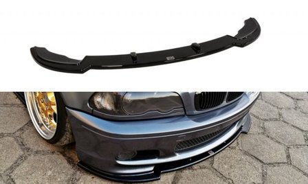 Frontlip hoogglans zwart E46 coupe cabrio