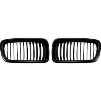 Grille matt zwart E38