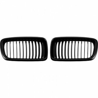 Grille matt zwart E38