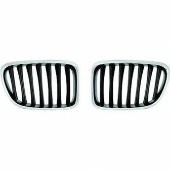 Grille chroom zwart X1 E84