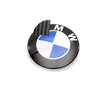 Stickerset motorkap embleem - carbon