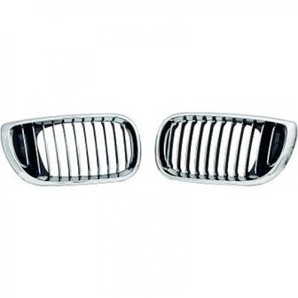 Grille chroom/zwart E46 4-drs 09/01-