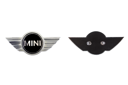 MINI Wing motorkap logo (R52 R53 Cooper S, JCW modellen)