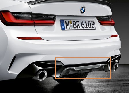 M Performance diffuser inzet Carbon - BMW G20