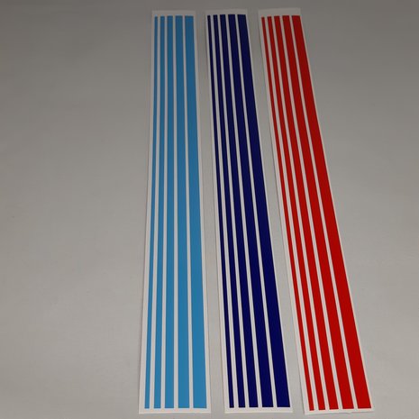 M Stripes stickers