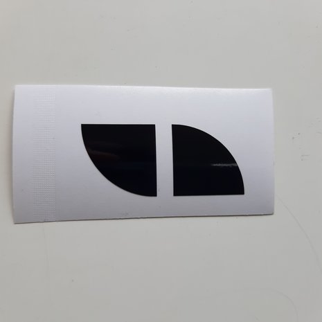 Stickerset velgembleem 64,5MM - glanszwart