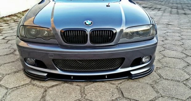 Frontlip hoogglans zwart E46 coupe cabrio