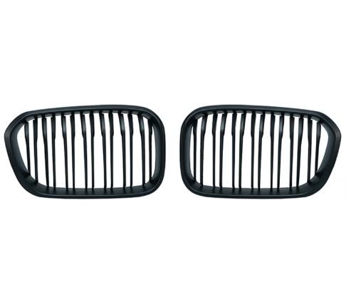 Dubbelspaak grille mat zwart F20LCI/F21LCI