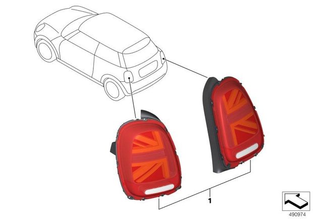 MINI Achterlichten Union Jack (F55 F56 F57)