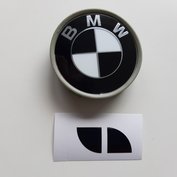 Stickerset velgembleem 64,5MM - glanszwart
