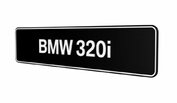 BMW 320i Showroomplaten
