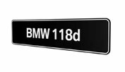BMW 118d Showroomplaten