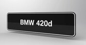 BMW 420d Showroomplaten