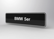 BMW 525d XDrive Showroomplaten