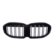 Grille hoogglans zwart, dubbelspaaks F40