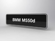 BMW M550d Showroomplaten