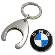 BMW logo sleutelhanger winkelwagen munt