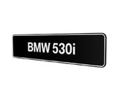 BMW 530i Showroomplaten